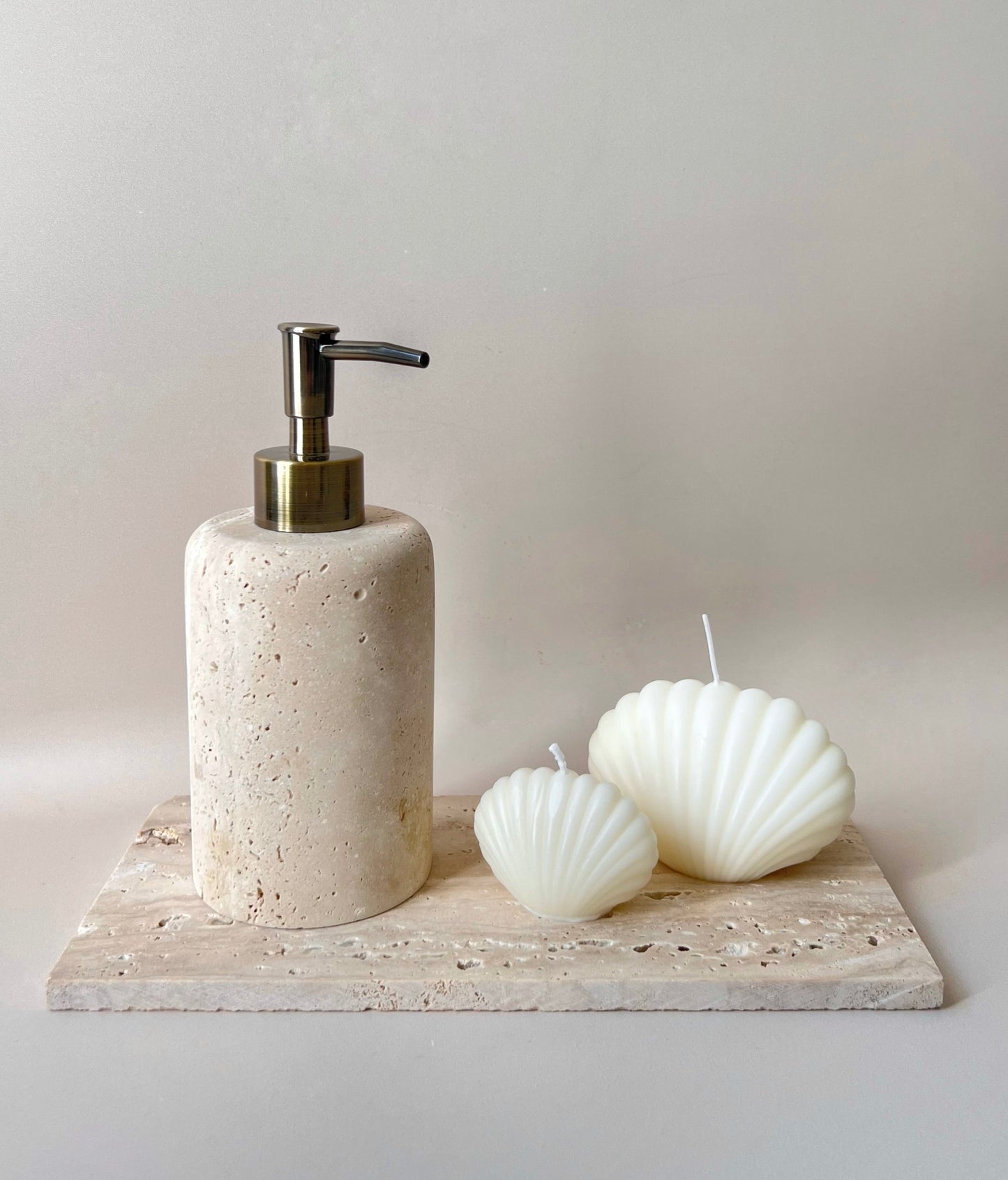 Travertine Soap Dispenser