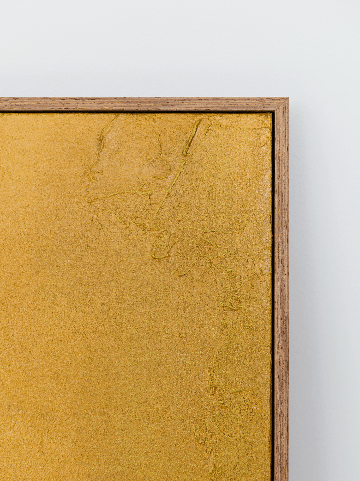 Textured Wall Art in Yellow Ochre
