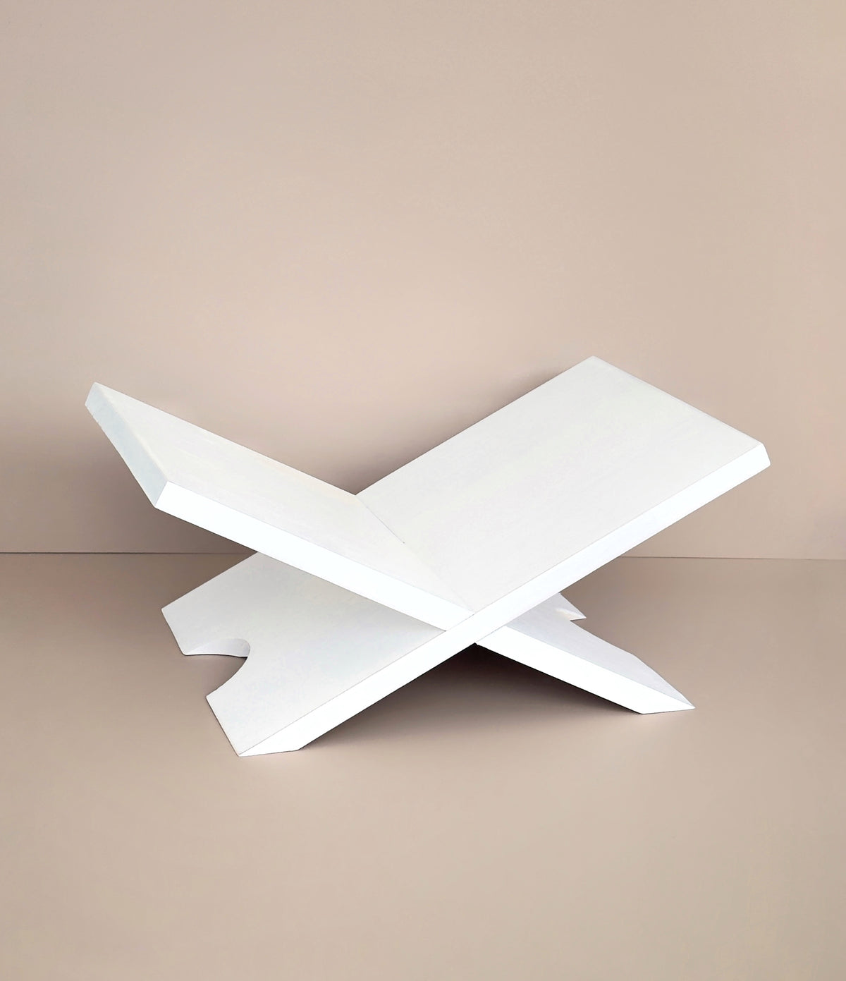 Acacia Whitewashed Book Holder