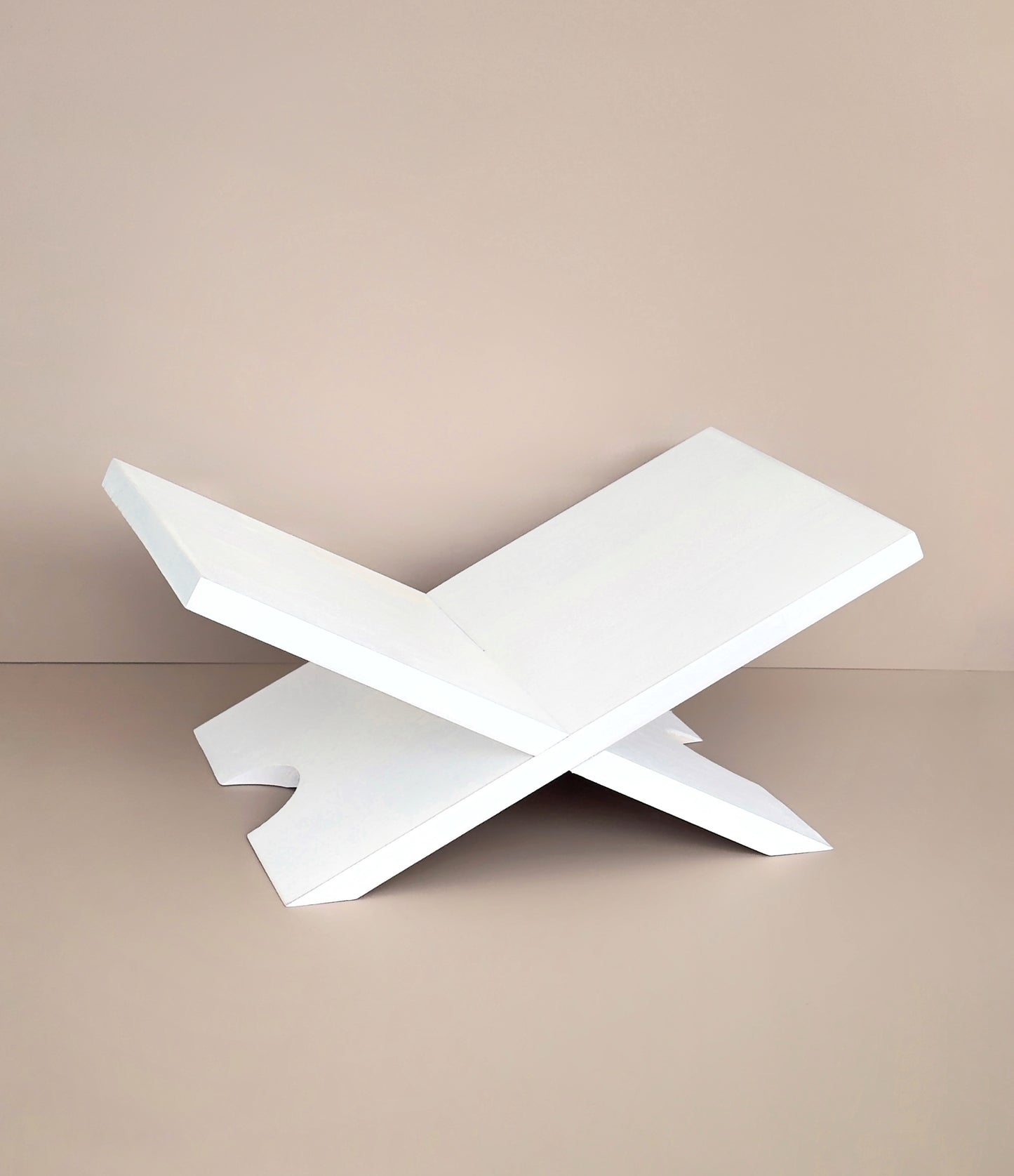 Acacia Whitewashed Book Holder