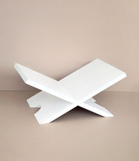 Acacia Whitewashed Book Holder