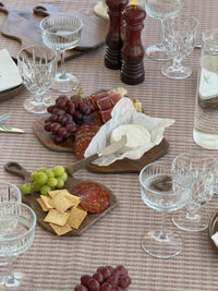 Stripe Tablecloth – Burgundy