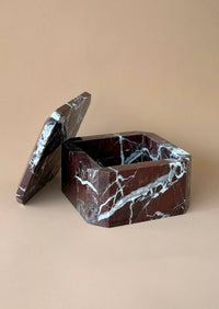 Rosso Levanto Marble Box
