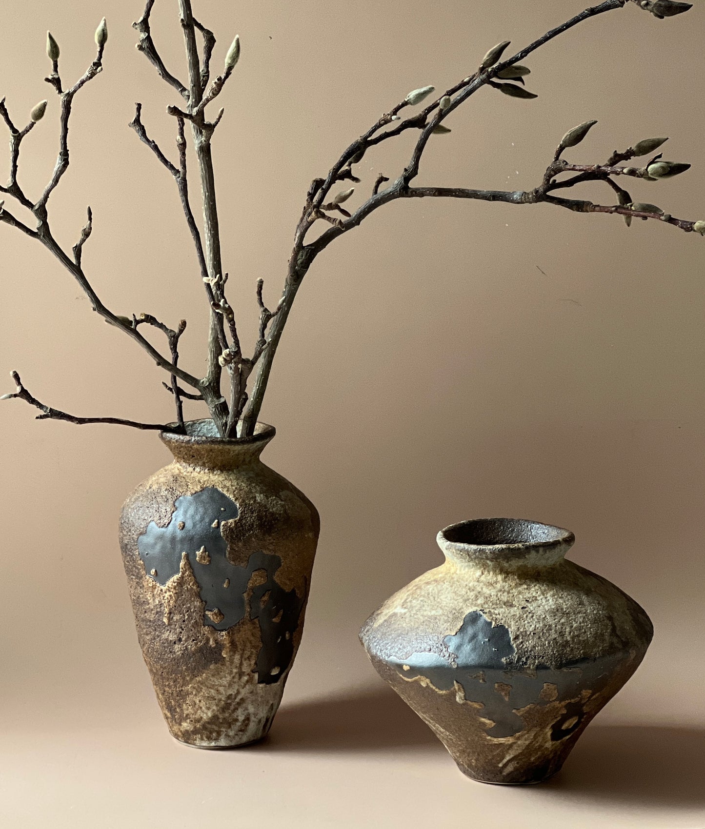 Wabi Sabi Vase Set - Brown