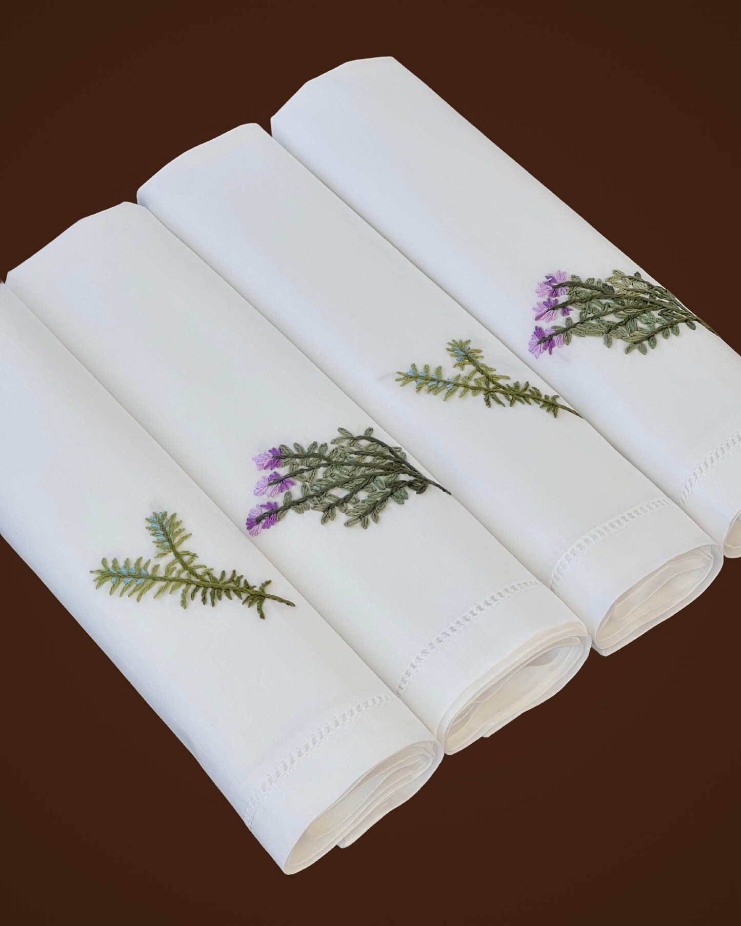 Flora Embroidered Napkin Set