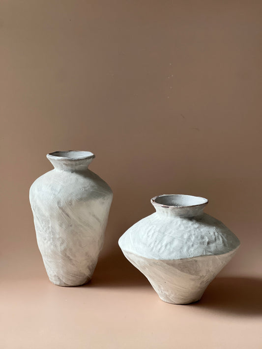 Wabi Sabi Vase Set - White