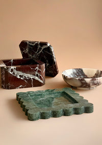 Forest Green Marble Tray