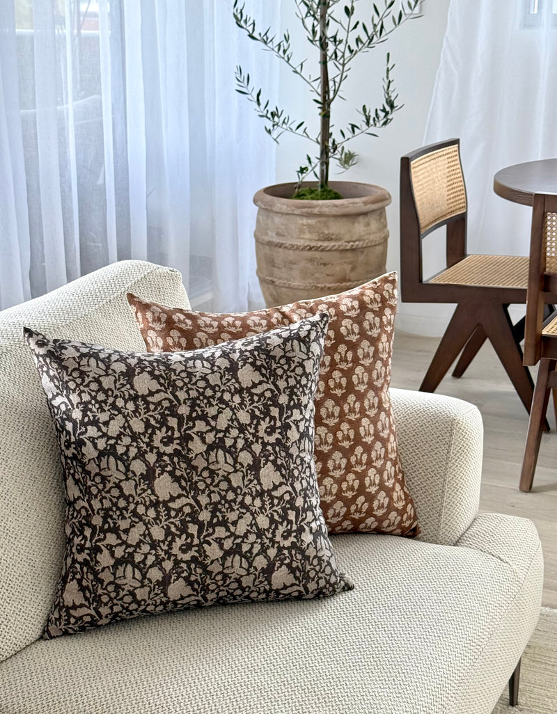 Siena Charcoal Cushion Cover