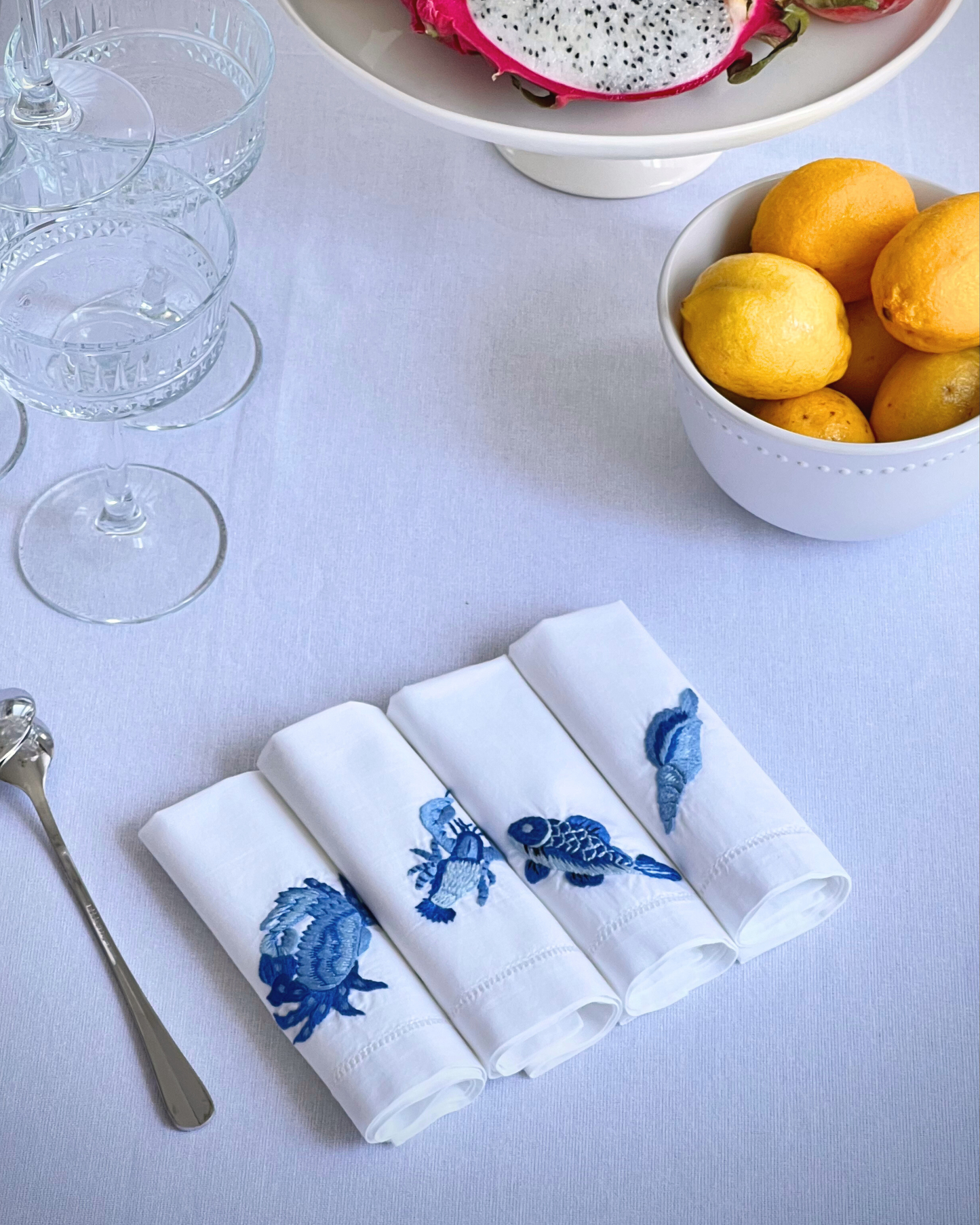 Marina Embroidered Napkin Set