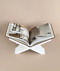 Acacia Whitewashed Book Holder