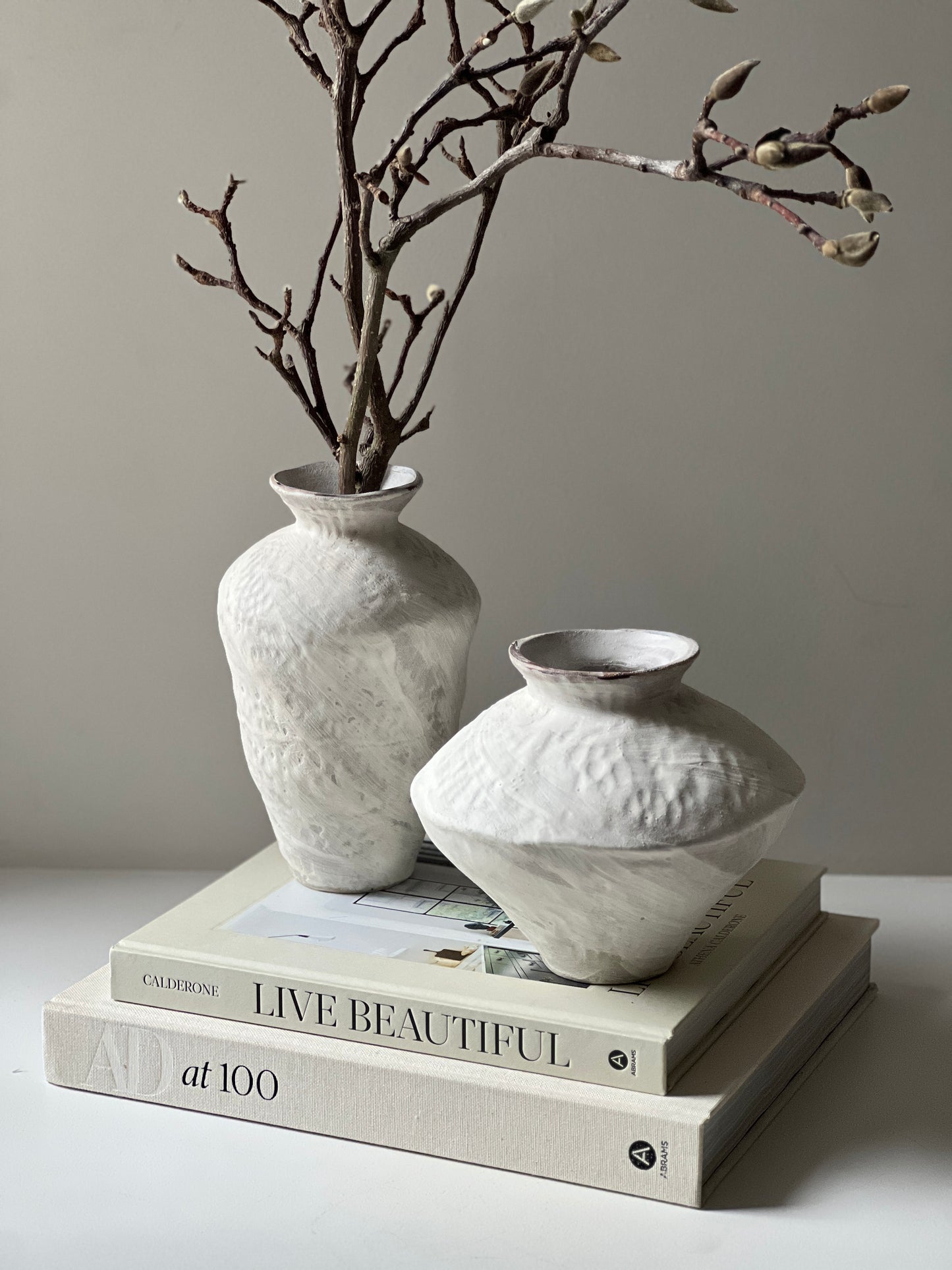 Wabi Sabi Vase Set - White