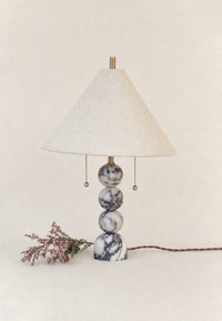 Bruno Table Lamp in Calacatta Viola