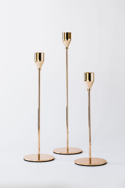 French Gold Candle Holder