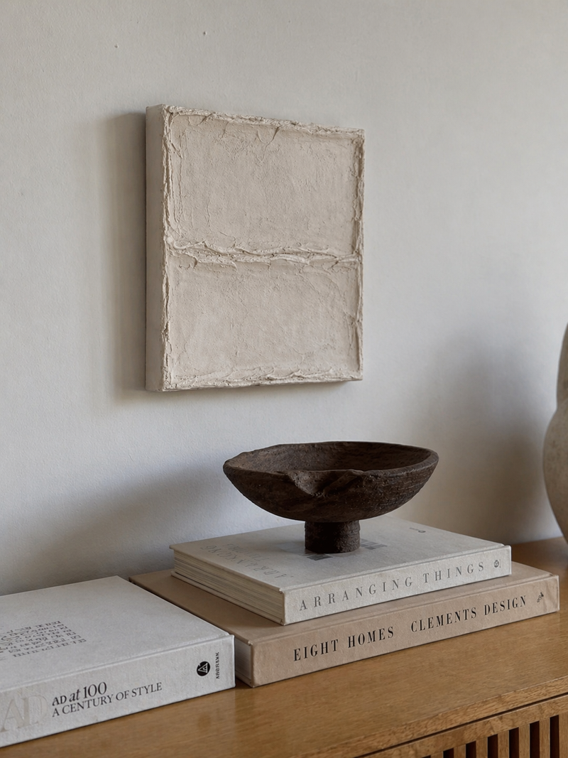 Wabi Sabi Wall Art in Antique White