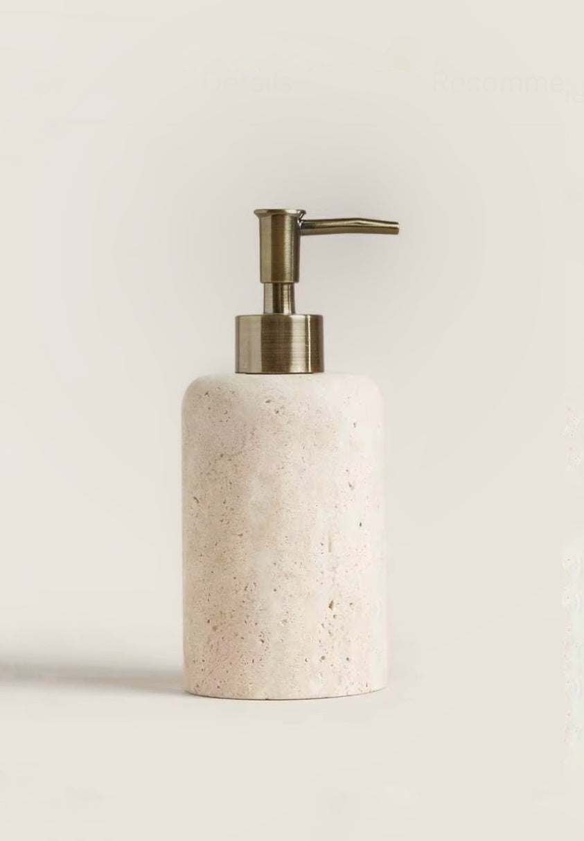 Travertine Soap Dispenser