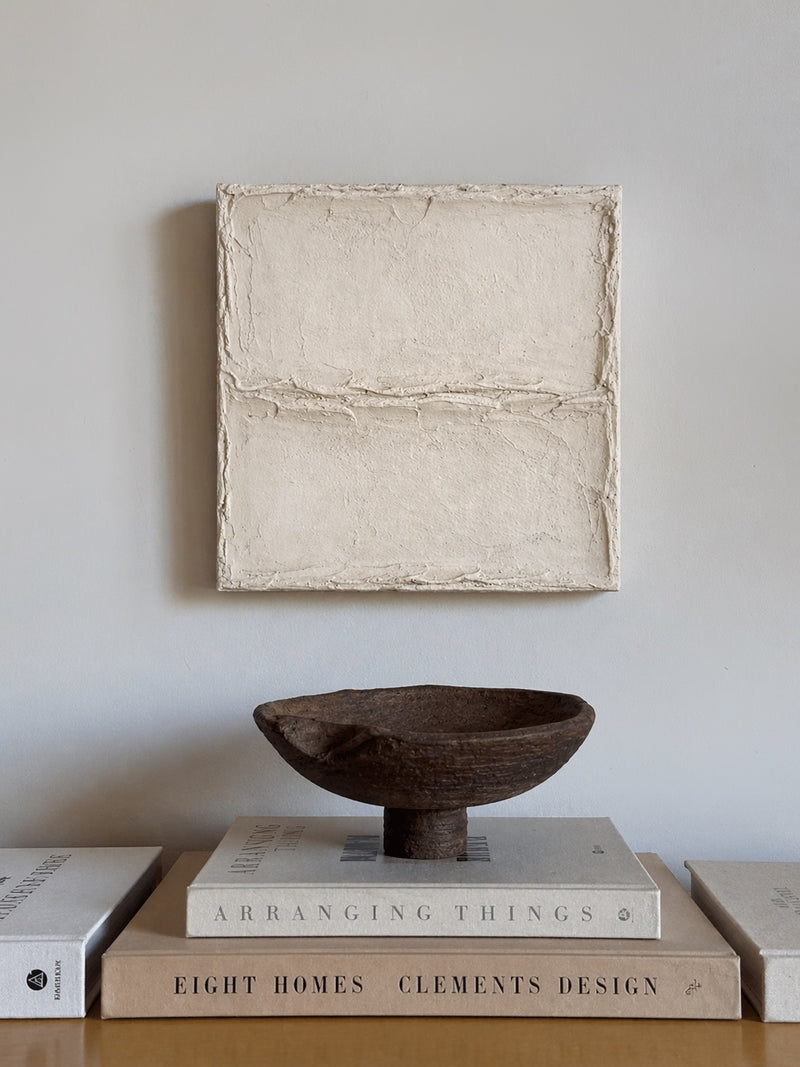 Wabi Sabi Wall Art in Antique White