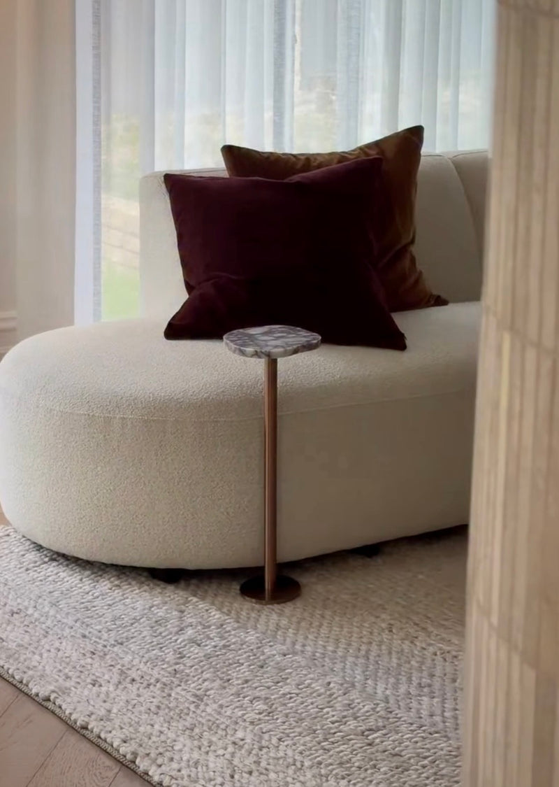Velvet Cushion Cover in Burgundy