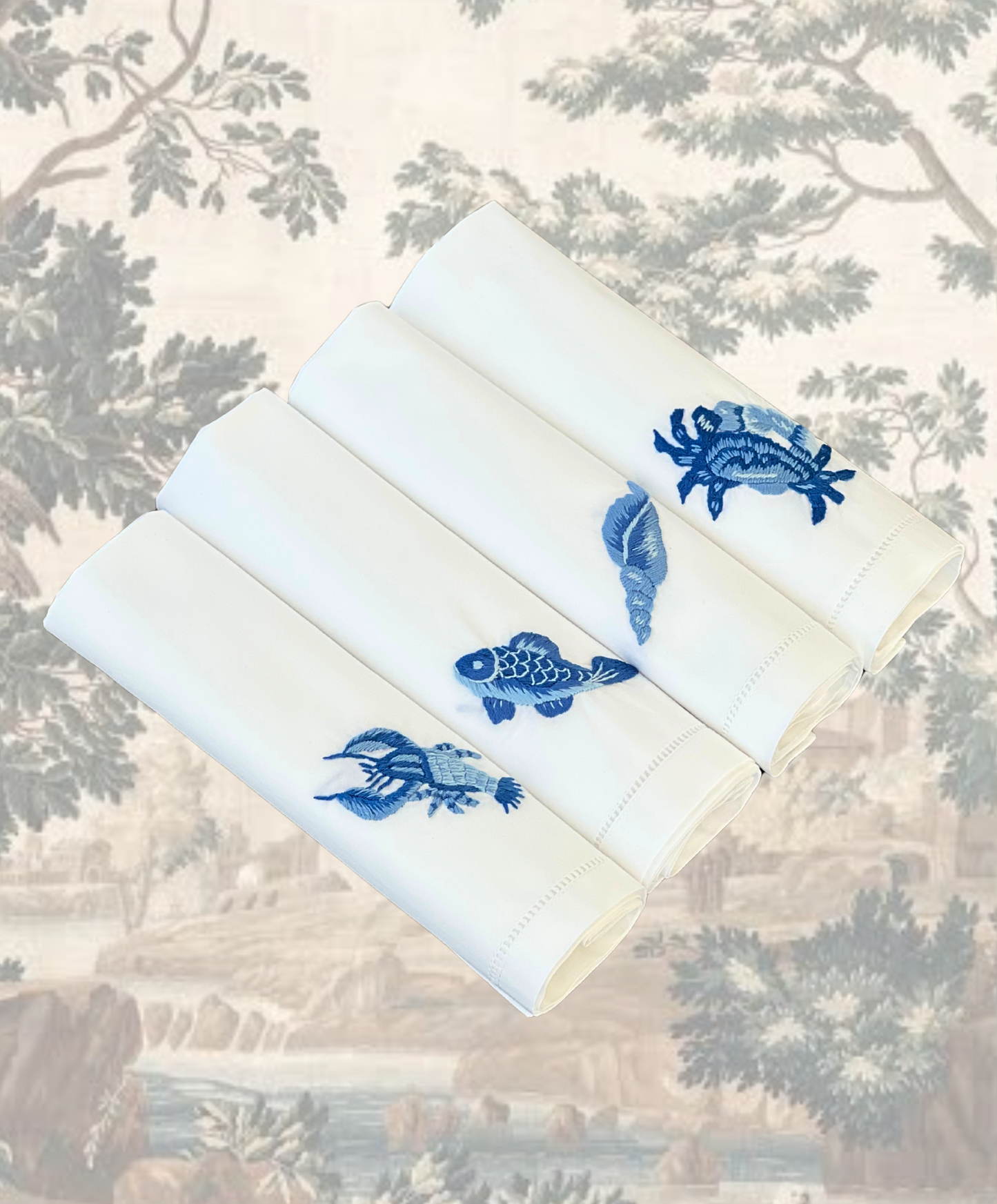 Marina Embroidered Napkin Set