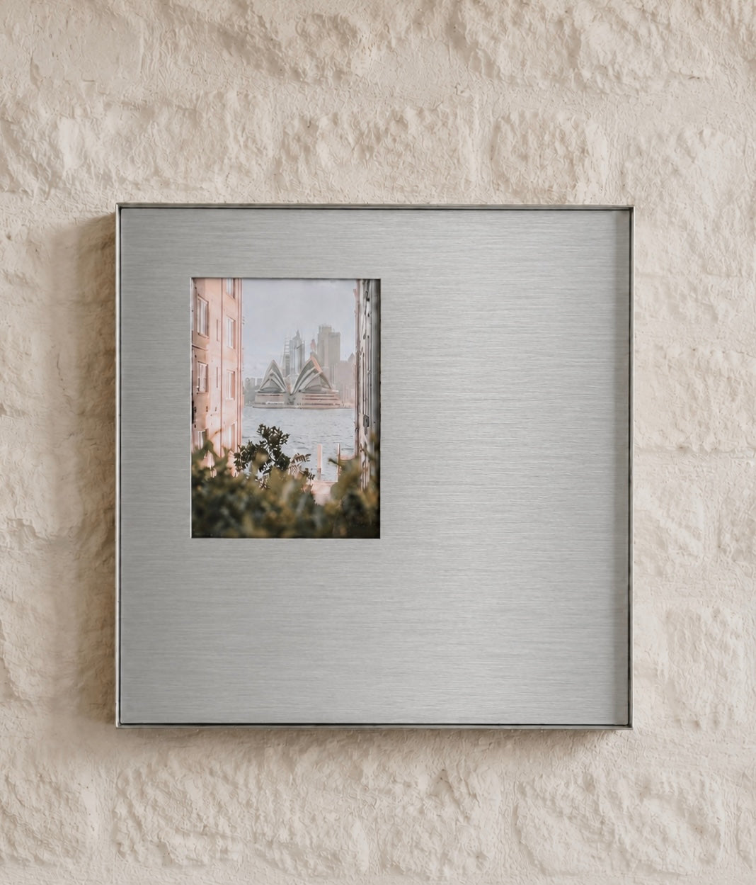 Brushed Stainless Steel Picture Frame