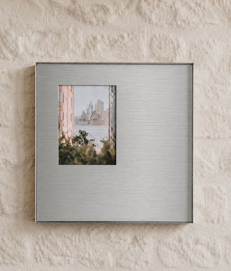 Brushed Stainless Steel Picture Frame