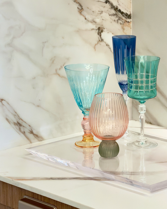 Diamond-Cut Acrylic Tray