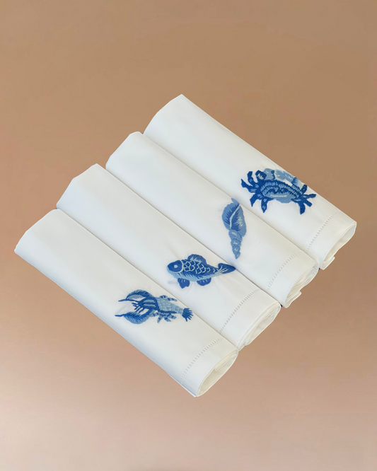 Marina Embroidered Napkin Set