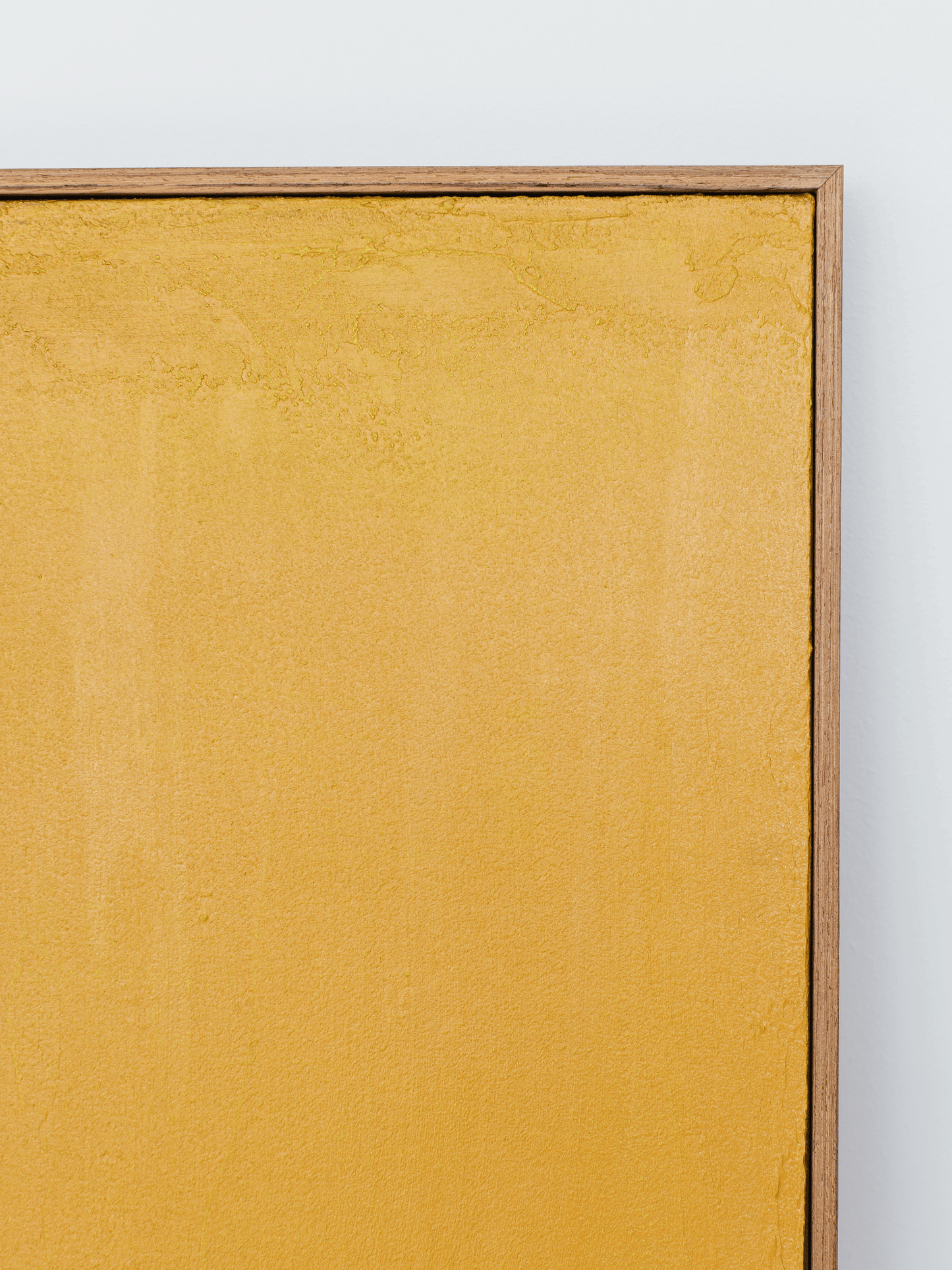 Textured Wall Art in Yellow Ochre