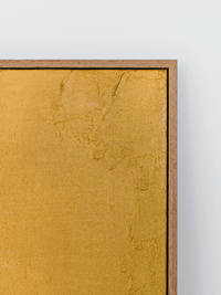 Textured Wall Art in Yellow Ochre
