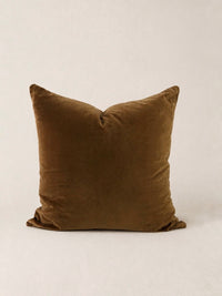 Velvet Cushion Cover in Ochre