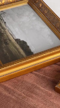 Three Little Ducks - Vintage Print in Antique Frame