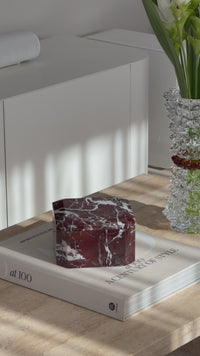Rosso Levanto Marble Box