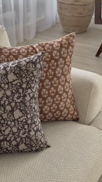 Siena Charcoal Cushion Cover