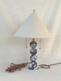 Bruno Table Lamp in Calacatta Viola